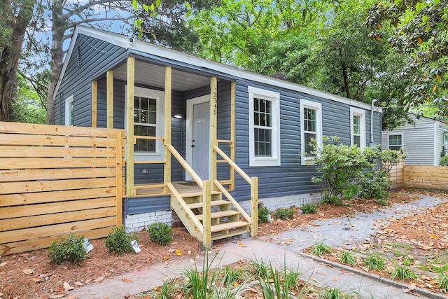 view of manufactured / mobile home