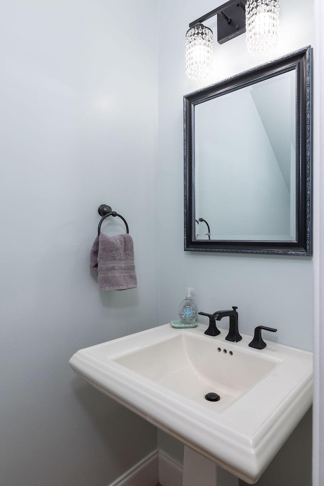bathroom with a sink