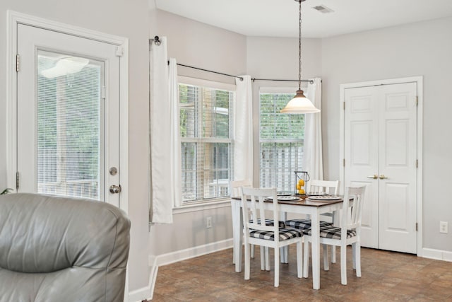 view of dining room