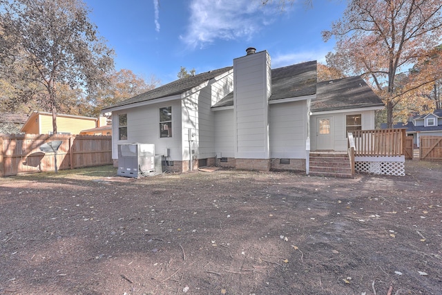 view of rear view of property