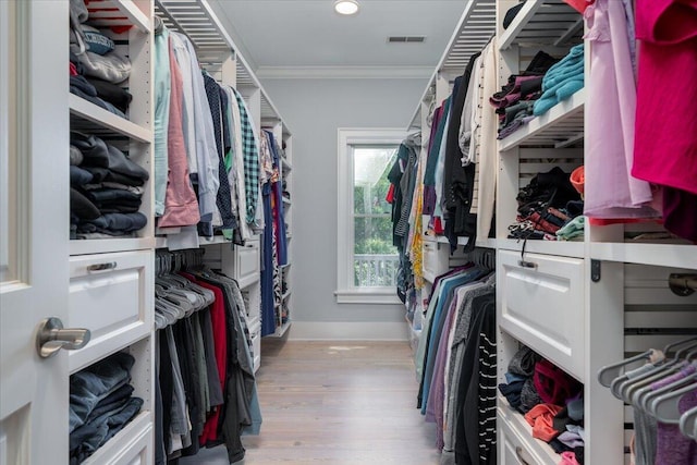 764 Post Oak Dr, Mount Pleasant, SC 29464 - walk in closet with wood finished floors