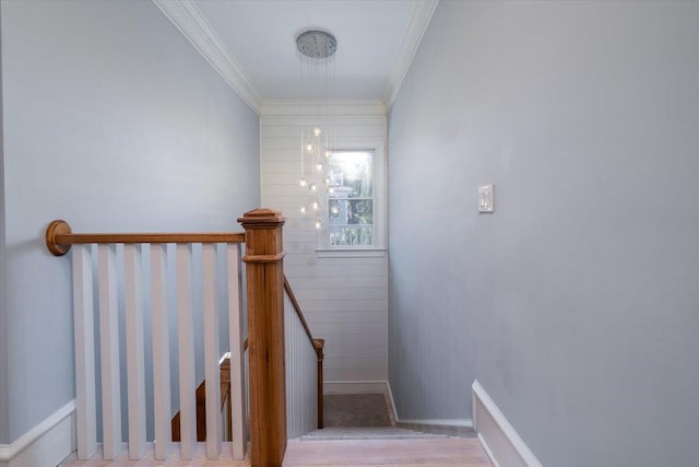 764 Post Oak Dr, Mount Pleasant, SC 29464 - staircase featuring ornamental molding