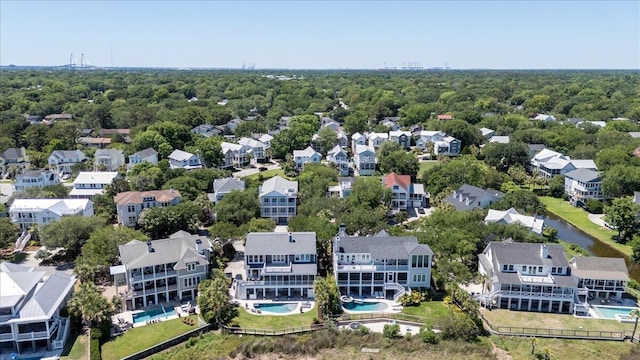 764 Post Oak Dr, Mount Pleasant, SC 29464 - aerial view of residential area with a pool area