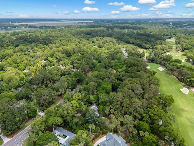 2653 Seabrook Island Rd, Seabrook Island, SC 29455 - drone / aerial view of a heavily wooded area and a golf club