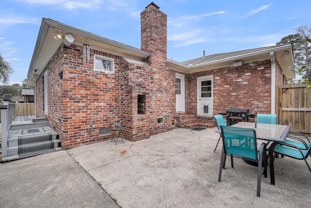 view of patio / terrace with area for grilling