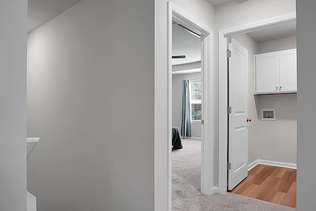 717 Butter Rd, Bonneau, SC 29431 - corridor with baseboards and carpet flooring