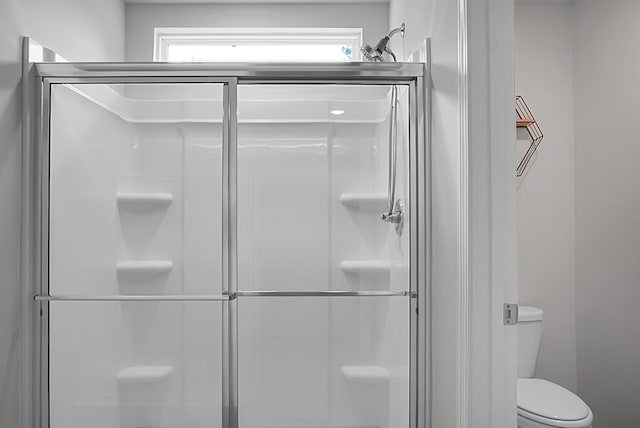 717 Butter Rd, Bonneau, SC 29431 - bathroom with a shower stall and toilet