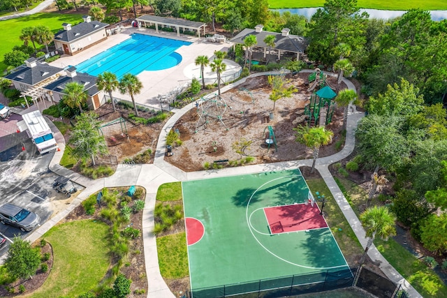 2772 Latrobe Ct, Mount Pleasant, SC 29466 - drone / aerial view of a large body of water and a pool