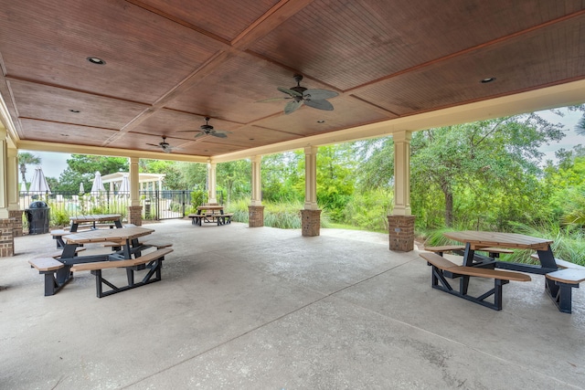 2772 Latrobe Ct, Mount Pleasant, SC 29466 - view of patio featuring outdoor dining space and a ceiling fan