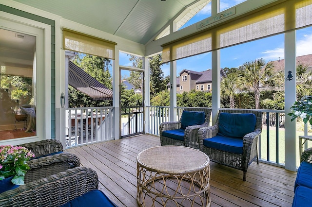 1325 Whisker Pole Ln, Mount Pleasant, SC 29466 - sunroom / solarium featuring lofted ceiling
