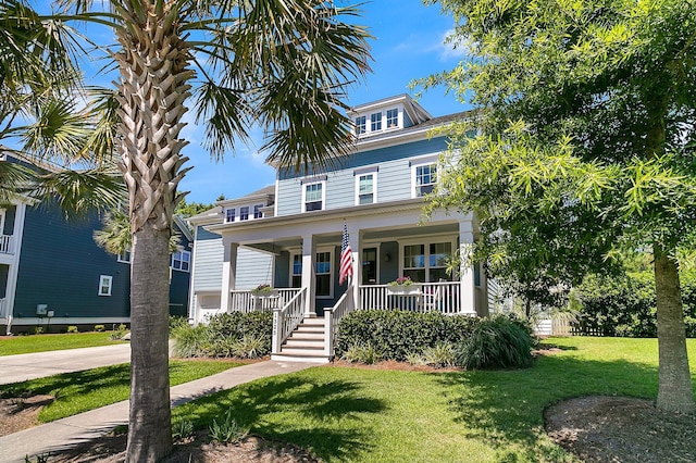 1325 Whisker Pole Ln, Mount Pleasant, SC 29466 - traditional style home with a porch and a front yard