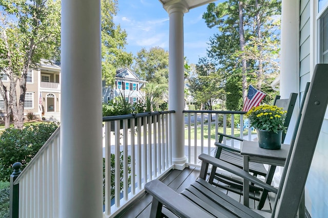 view of balcony