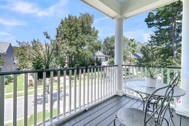 view of balcony