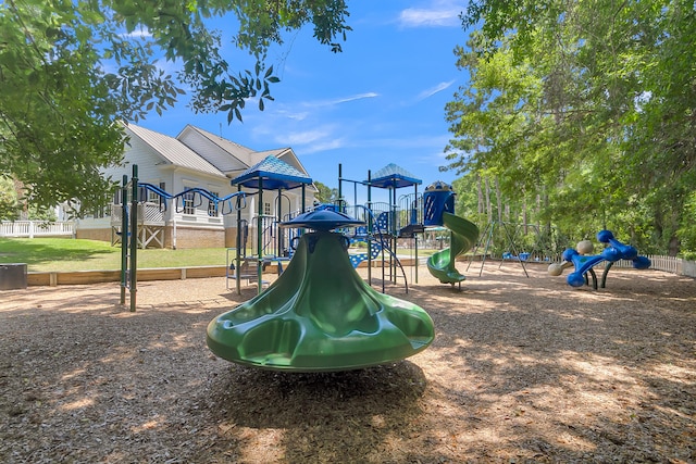 view of jungle gym