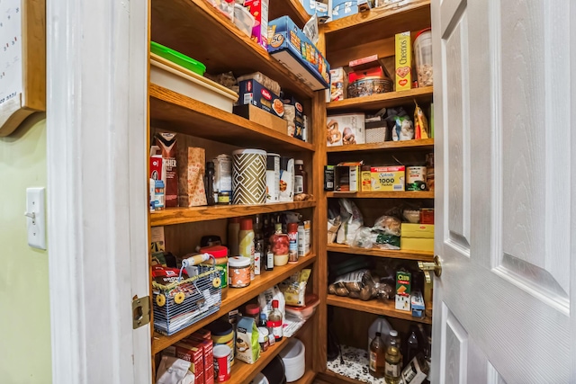 view of pantry