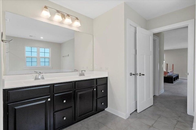 bathroom featuring vanity