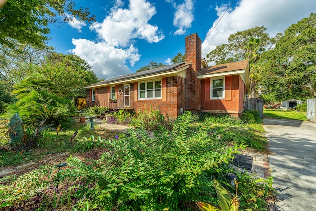 view of ranch-style home