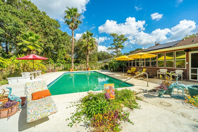 view of pool with a patio area