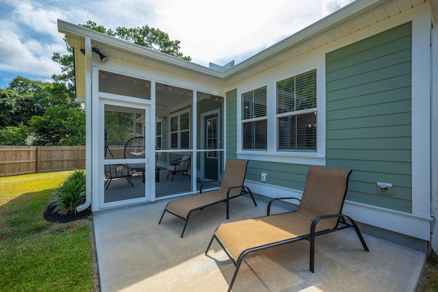 4319 Bream Rd, Charleston, SC 29418 - view of patio / terrace featuring a sunroom