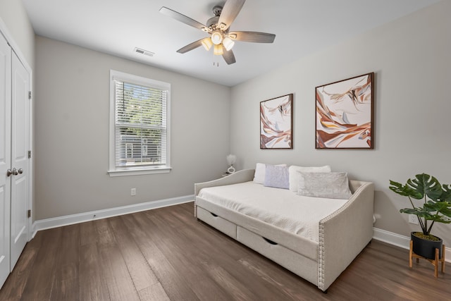 4319 Bream Rd, Charleston, SC 29418 - bedroom featuring wood finished floors and ceiling fan