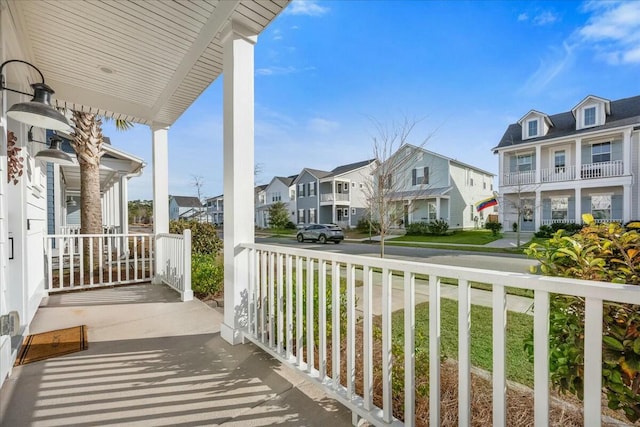 balcony with a porch