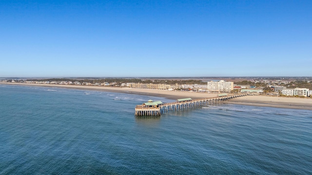 water view featuring a view of the beach