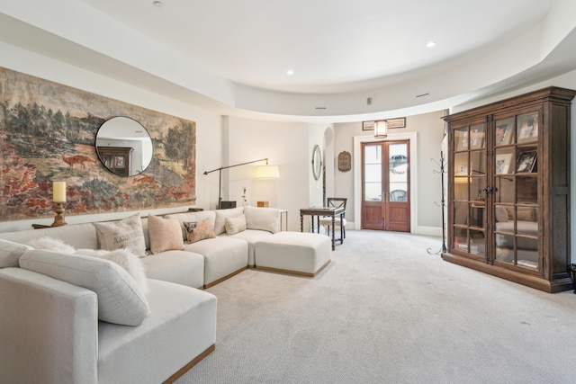 174 N Shelmore Blvd, Mount Pleasant, SC 29464 - living room with light colored carpet, recessed lighting, and baseboards