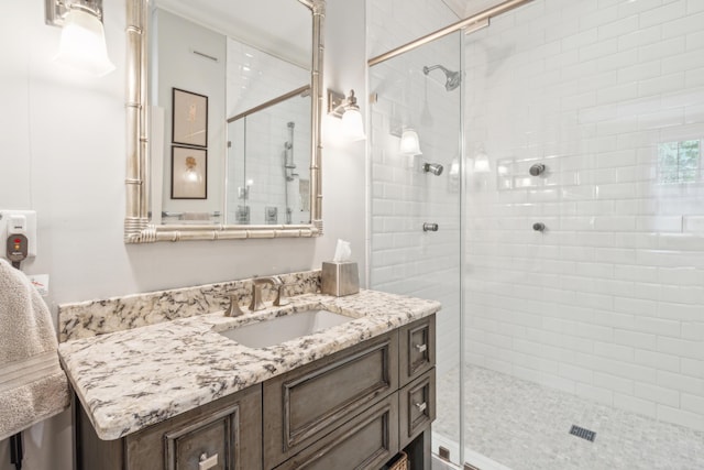 174 N Shelmore Blvd, Mount Pleasant, SC 29464 - bathroom featuring a stall shower and vanity