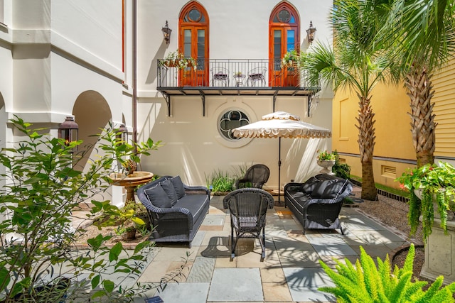 174 N Shelmore Blvd, Mount Pleasant, SC 29464 - view of patio / terrace featuring an outdoor hangout area and a balcony
