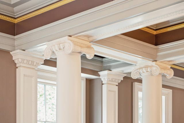 174 N Shelmore Blvd, Mount Pleasant, SC 29464 - detailed view of ornate columns and ornamental molding