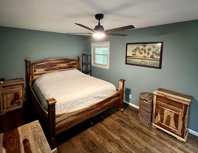 1039 Grand Concourse St, Charleston, SC 29412 - bedroom featuring wood finished floors, baseboards, and a ceiling fan