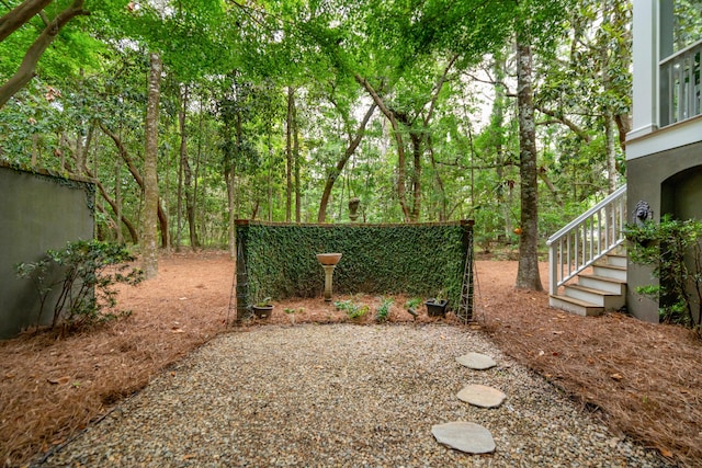 1612 John Fenwick Ln, Johns Island, SC 29455 - view of yard featuring stairway
