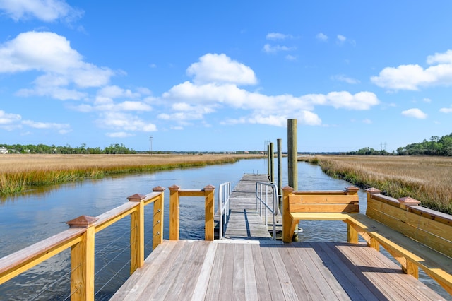 1612 John Fenwick Ln, Johns Island, SC 29455 - dock featuring a water view