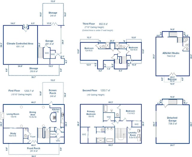 1612 John Fenwick Ln, Johns Island, SC 29455 - view of floor plan / room layout