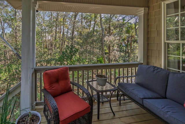 view of sunroom