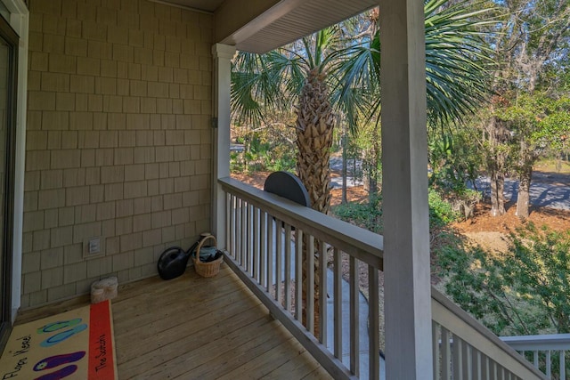 view of balcony