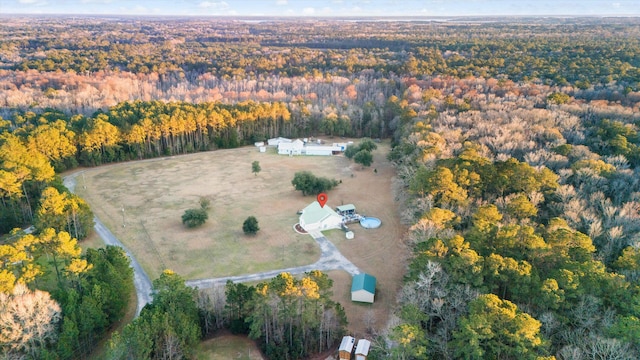 5529 Golden Rice Ln, Ravenel, SC 29470 - aerial view featuring a wooded view