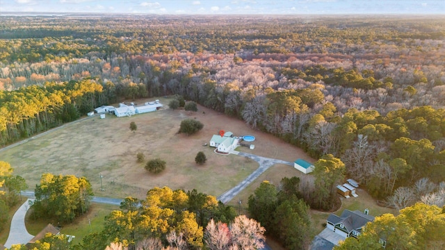 5529 Golden Rice Ln, Ravenel, SC 29470 - birds eye view of property with a forest view
