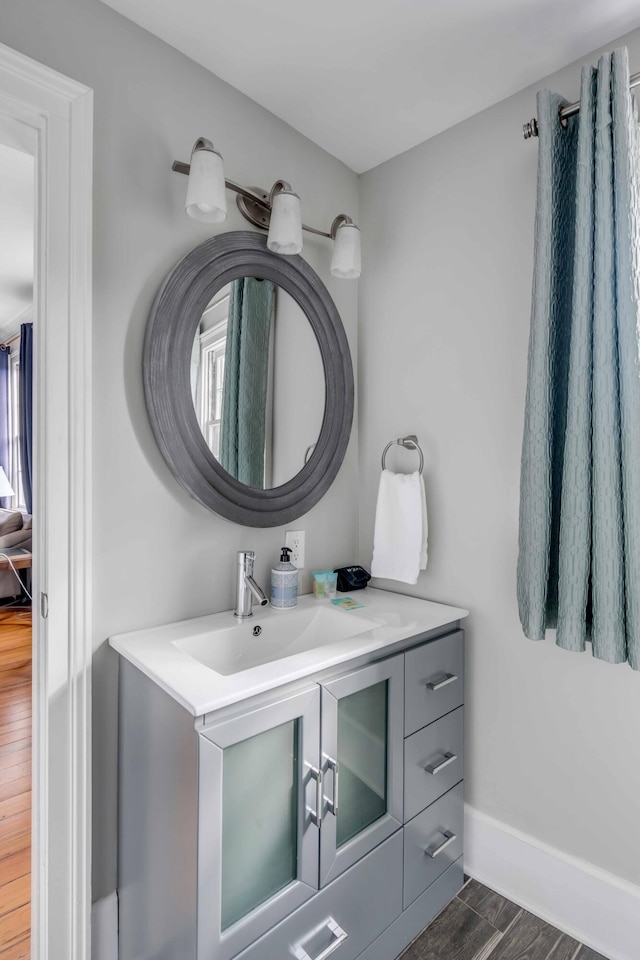 bathroom featuring vanity