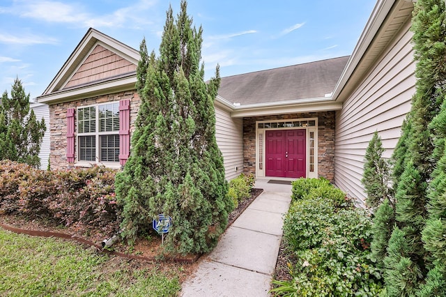 193 Cypress Forest Dr, Moncks Corner, SC 29461 - view of exterior entry with stone siding
