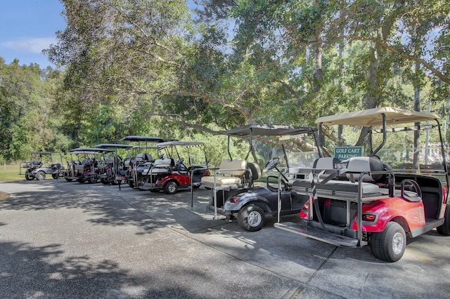 view of parking / parking lot