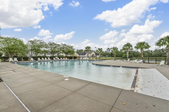 view of pool with a patio area