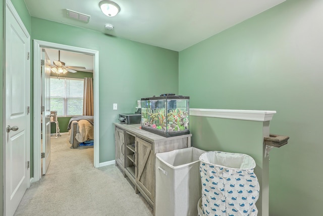 9101 Parlor Dr, Ladson, SC 29456 - hall featuring light colored carpet and baseboards