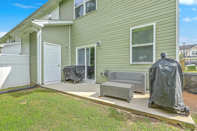 9101 Parlor Dr, Ladson, SC 29456 - back of house with a patio area