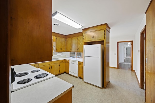 kitchen featuring white appliances