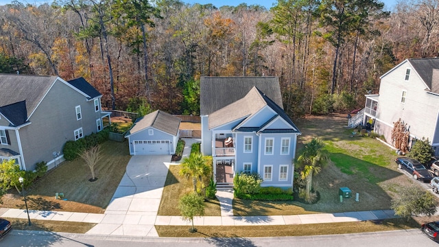 birds eye view of property