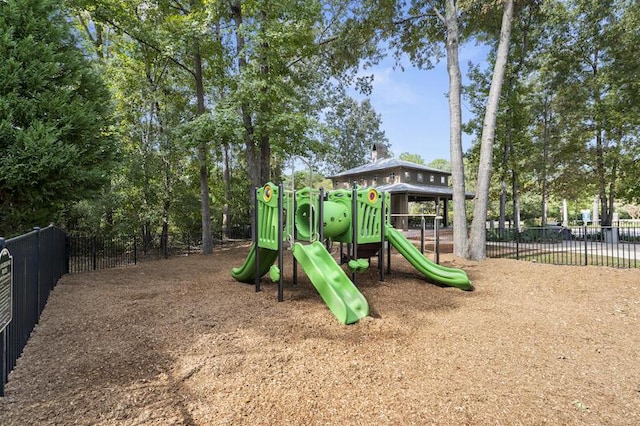 view of jungle gym