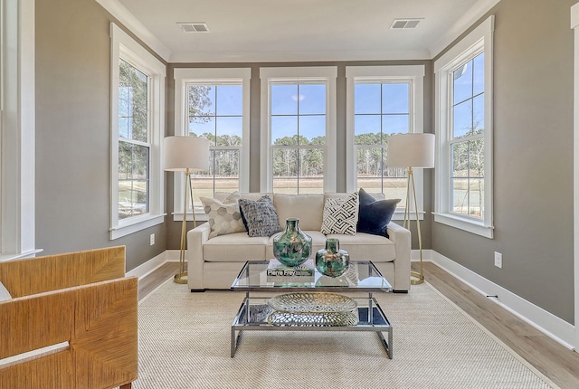 view of sunroom