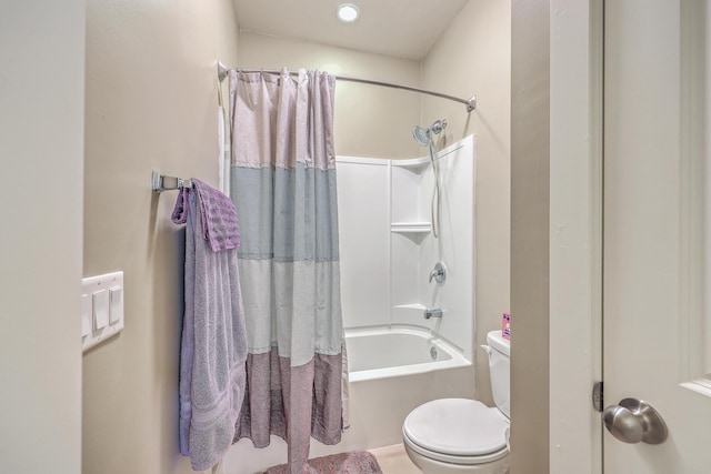 bathroom with  shower combination and toilet