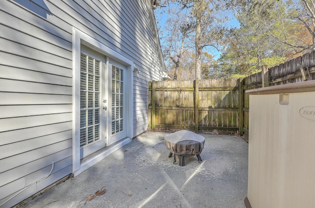 view of patio / terrace with french doors